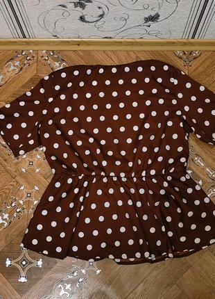 Новая блуза блузка boohoo цвет шоколад2 фото