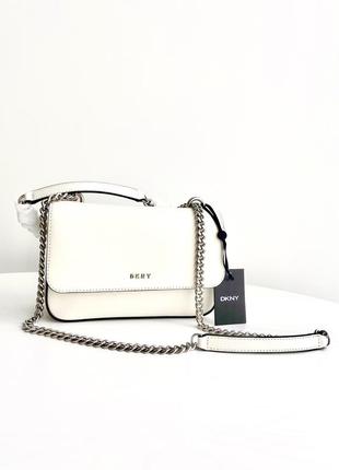 Женская брендовая сумочка dkny sina shoulder bag with flap кожаная оригинал кожа сумка дкну подарок жене девушке дочери4 фото