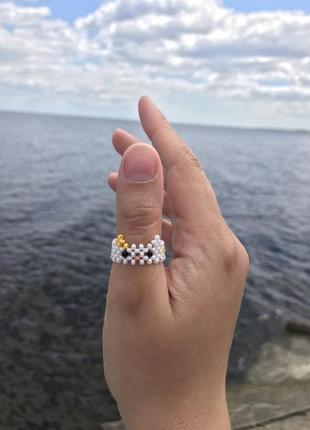 Кільце, каблучка, перстень з бісеру
