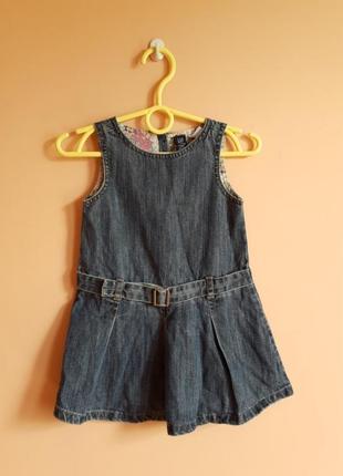 Джинсове плаття на дівчинку 12-18 місяців