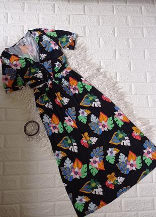 Платье в цветочный принт/топ+юбка asos