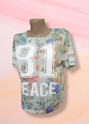 Короткая футболочка,-топ.- оверсайз-xs-s- от atmosphere