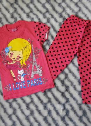 Летний костюм для девочки балерина 5, 6 лет турция