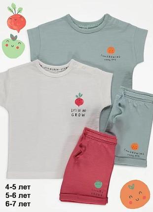 Костюм, шорты, футболка, 4-5-6-7 лет, 104-110-116-122 см, george