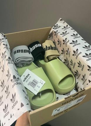 Шлепанцы тапочки adidas yeezy slide desert sand