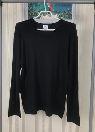 Чорний шовковий чоловічий пуловер джемпер armani collezioni