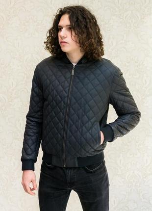 Стильна чоловіча шкіряна косуха