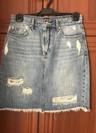 Джинсовая юбка gap 26р 4