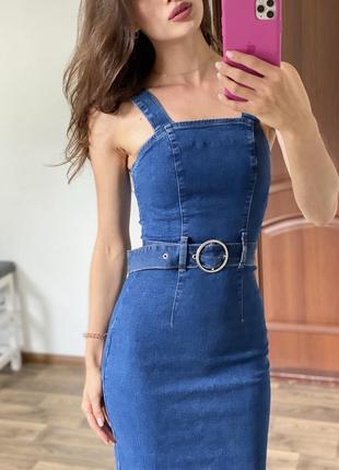 Невероятное джинсовое платье по фигуре denim co3 фото