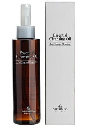 Гідрофільна олія з соняшником, оливою і шипшиною the skin house cleansing oil essential