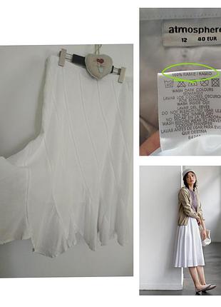 100% волокно кропиви як льон натуральна базова спідниця міді рошные клини мережка льон супер якість