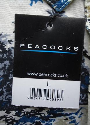 Рубашка  гавайская peacocks reg fit cotton новая (l)5 фото
