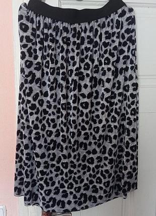 Спідниця леопардовий принт