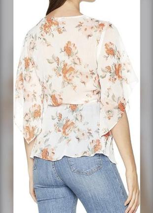 Ніжна квіткова легка блуза4 фото