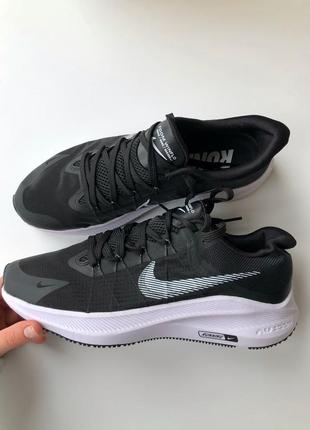 Мужские кроссовки nike zoom air running black white черные