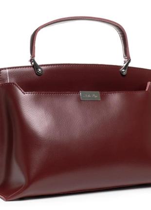 Женская классическая сумка с короткой ручкой и плечевым ремнём