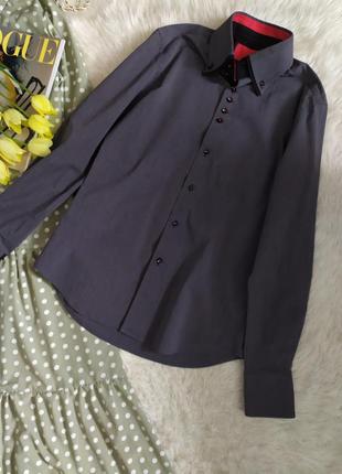 Сіра базова чоловіча сорочка розмір s