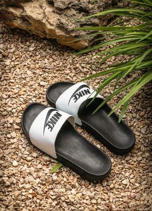 Чоловічі капці nike slides 'white' 41-42-43-44-452 фото