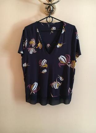 Батал большой размер легкая вискозная натуральная блузочка блузка футболка футболочка блуза