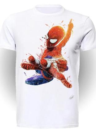 Футболка чоловіча geek land человек паук spider-man hyperrealistic 3d