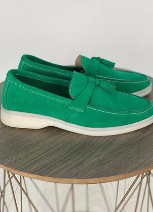 Женские замшевые лоферы