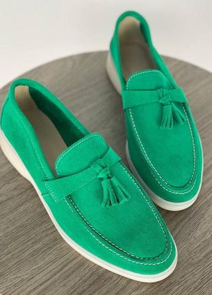 Женские замшевые лоферы