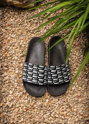 Жіночі шльопанці nike slides black 36-37-38-39-40-411 фото