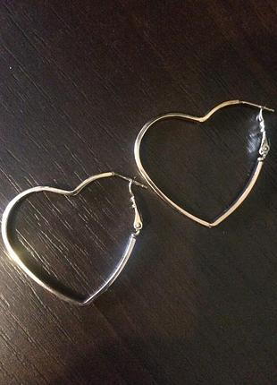 Сережки золоті серця