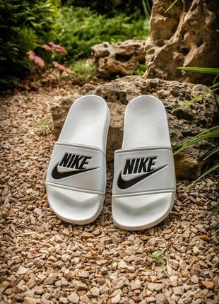 Женские шлепанцы nike slides white 36-37-38-39-40