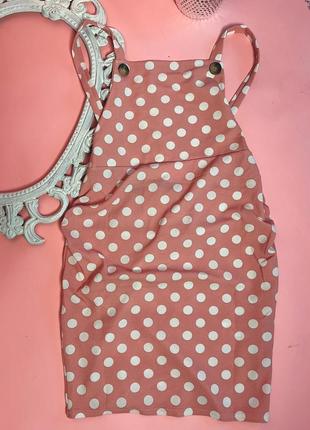 Платье комбинезон в горошек для беременных4 фото