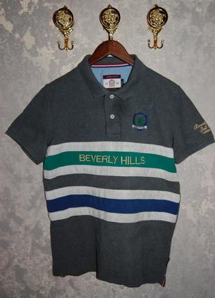 Летняя рубашка футболка поло beverly hills polo club bhpc l