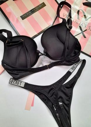 Victoria's secret original s xs m l 34c 75c 32b 70b 34a 75a 34b 75b купальник со стразами стринги bombshell5 фото