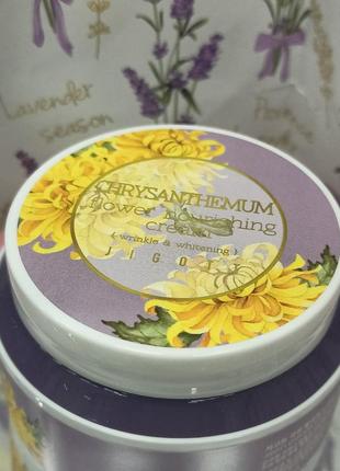 Живильний крем с хризантемою jigott chrysanthemum flower nourishing cream.