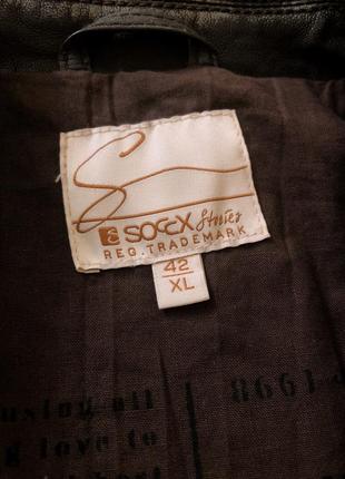 Куртка кожаная косуха soccx7 фото