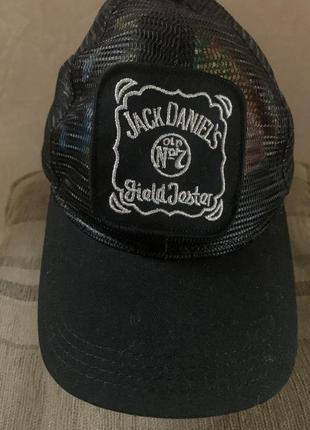 Бейсболка jack daniels old no.7 field controller black mesh snapback