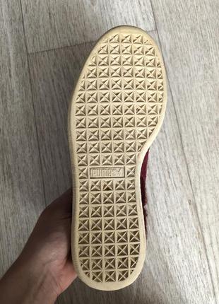 Оригинальные марсаловые кроссовки puma5 фото