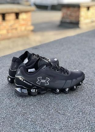 Under armour highlight black чоловічі кросівки андер армор чорні, чоловічі чорні кросівки андер армор
