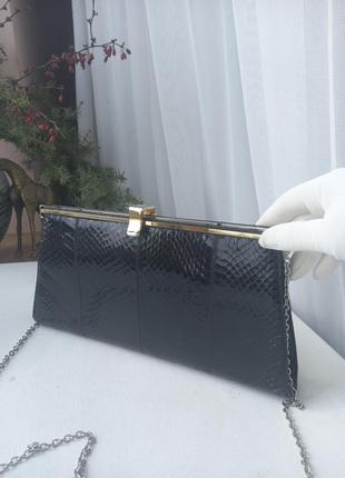 Вінтажна сумка зі шкіри змії