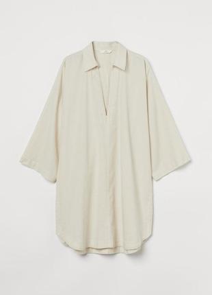 Туніка блуза з міксу льону від h&m,p. xs