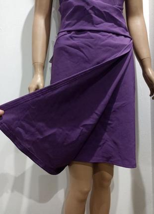 Фіолетова коктельна сукня5 фото