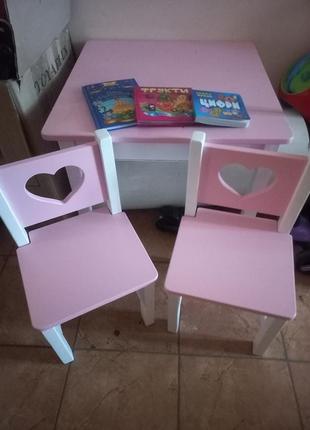 Набор детский стол и 2 стула