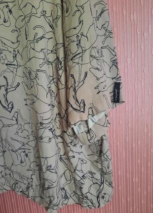 Шведська дизайнерська блуза з авангардним незвичайним принтом конячки як gortz яша stockholm xl4 фото