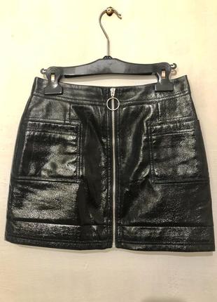 Topshop юбка лаковая