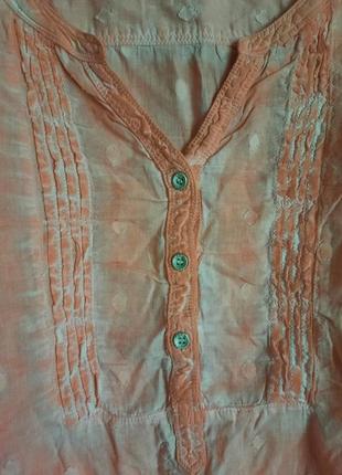 Стильная состаренная бохо блуза варенка от дизайнеров cecil3 фото
