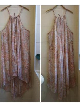 Сукня легке повітряне літнє на підкладці з невеликим шлейфом від dorothy perkins великого розміру