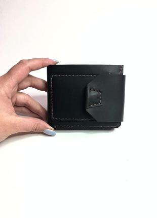 Шкіряний чоловічий гаманець коричневого кольору