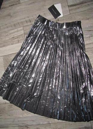Zara юбка плиссе р.s на рост 165/66а7 фото