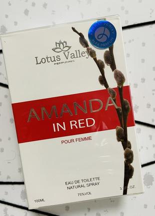 Туалетная вода lotus valley amanda in red 100 мл