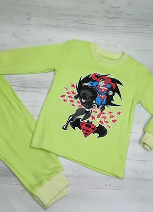 Пижама для мальчика, интерлок ✅ костюм для сна, детские пижамы на мальчика 🦸🏻 супергерои marvel1 фото