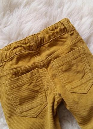Вельветы/вельветові штани kiabi (франція) на 2 рочки (розмір 83-89)4 фото